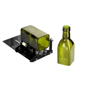 

Glass Bottle Cutter Wine Beer Glass Sculptures Cutter for DIY Glass Cutting Machine Metal Pad Bottle Holder