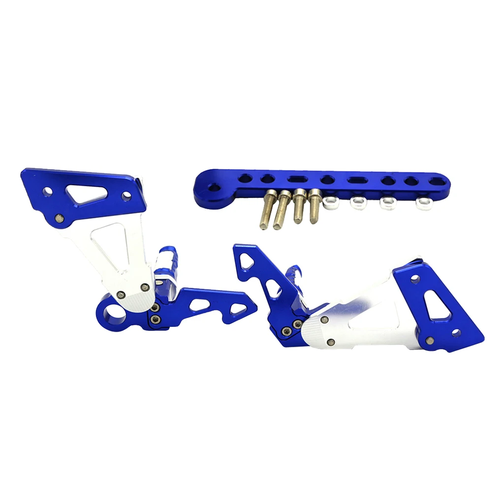 Синий ЧПУ Rearsets подножки задний Набор для Yamaha Exciter RC150 LC150