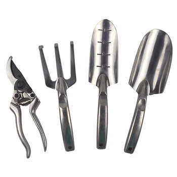 

4PCS Garden Tools and Bonsai Shovel Tool Set Garden Scissors Gardening Gift with Trowel