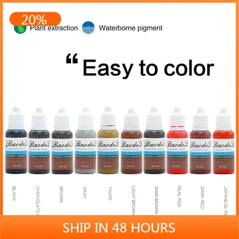 

Tattoo & Body Art Tattoo Artist Ink Set Permanent Makeup Microblading Permanent For Eyebrow Permanent Lipstick Tattoo 10 Pack