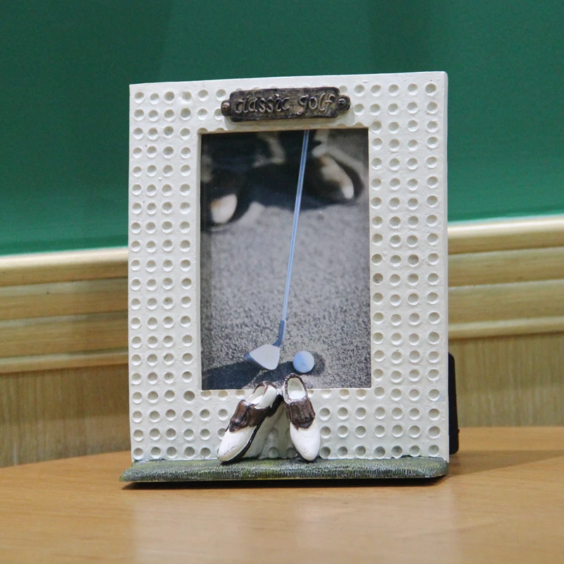 Рамка для фотографии в виде мяча гольфа спортивное художественное украшение из