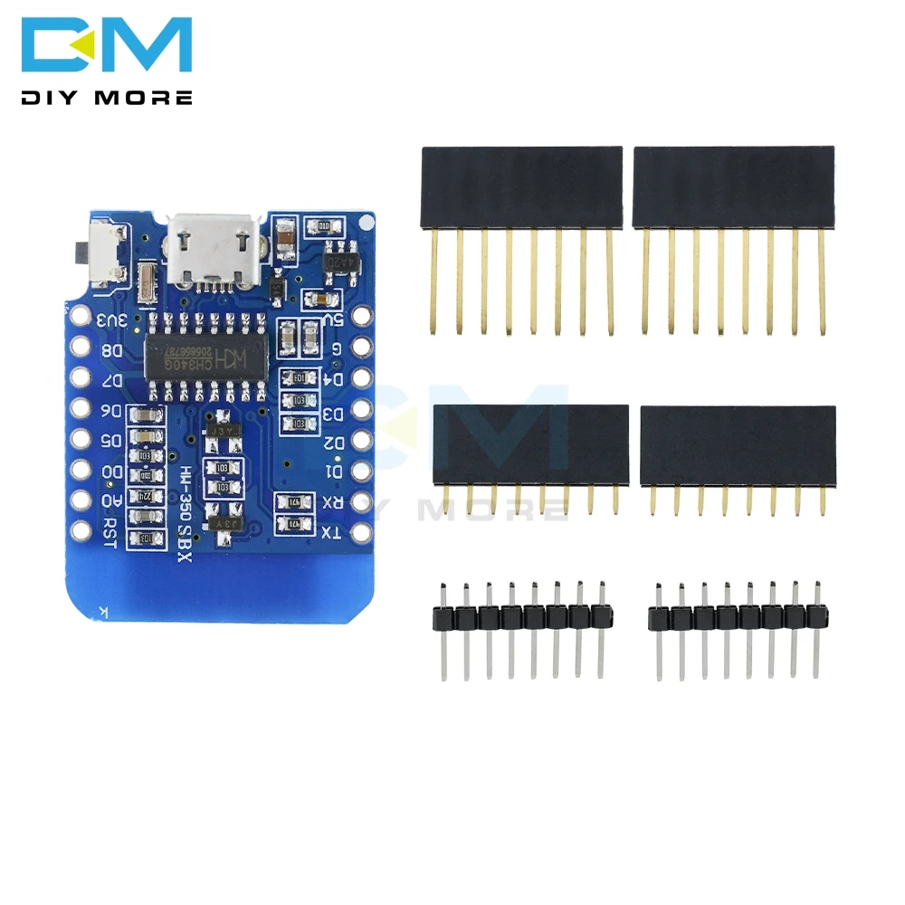 ESP8266 ESP-12 ESP-12F CH340G CH340 V2 V2.0 Micro USB WeMos D1 Mini wifi макетная плата D1 Mini NodeMCU IOT плата 3,3 В - Цвет: D1 MINI
