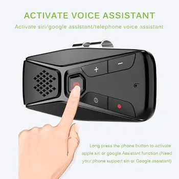

Hot Onever Bluetooth Handsfree Speakerphone Wireless with Microphone Bluetooth 5.0 Automatic Shut Down Auto Connect Car Kit