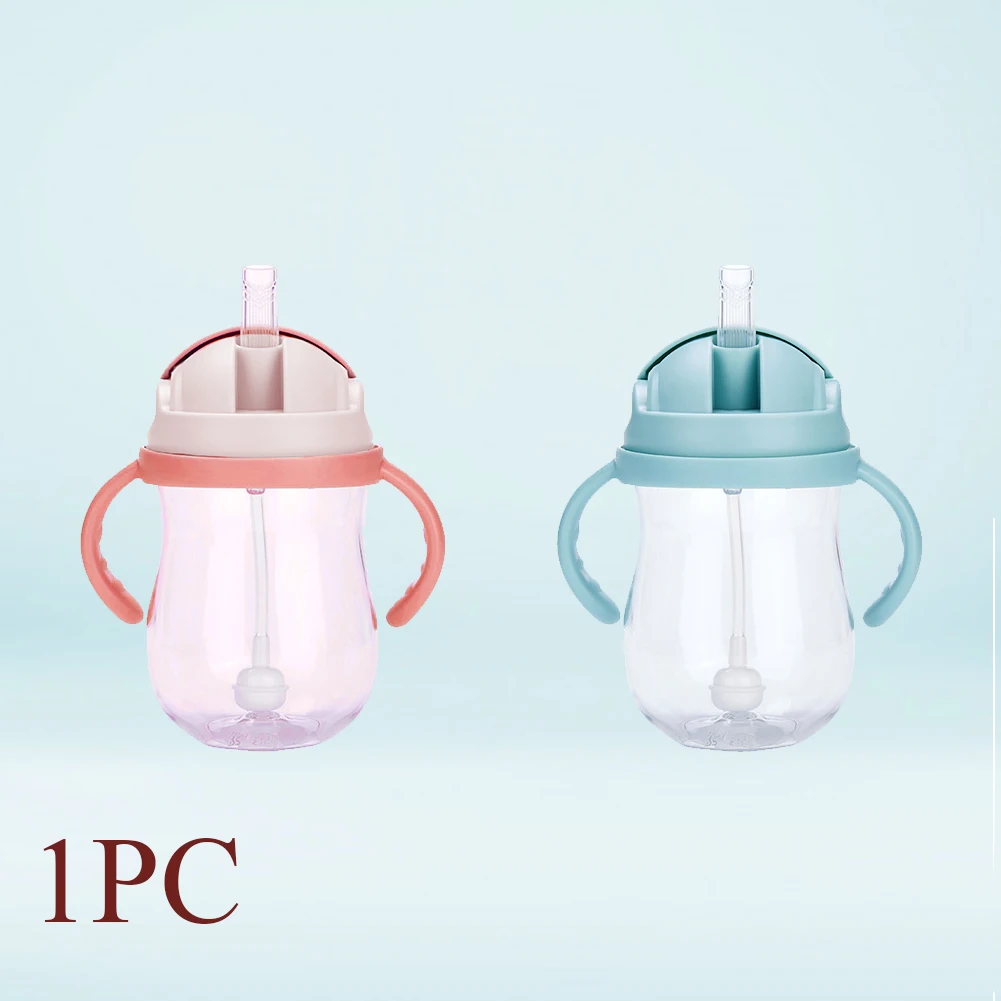300 мл присоски молочная соломинка с ручками для обучения младенцев бутылочка для кормления силиконовая бутылка для питья с широким горлышком герметичная вода