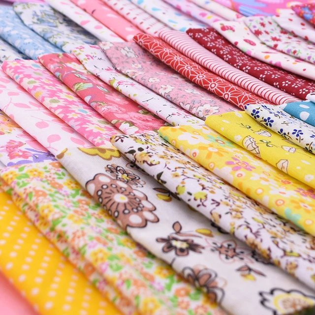 7 Pcs/Set 25x25cm Sewing Cloth Telas Patchwork Quilt Fabrics Handmade  Cotton Tissues Fabric For Needlework for DIY Sewing - AliExpress