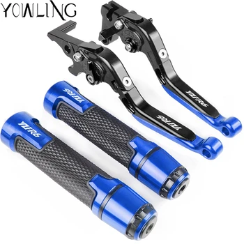 

For Yamaha YZF R6 1999 2000 2001 2002 2003 2004 Motorcycle Adjustable Extendable Brake Clutch Levers Handlebar Hand Grips ends