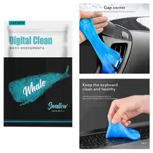 Nettoyeur de poussière magique pour voiture, panneau de colle, évacuation de l'air, Gel, boue, outil de nettoyage de tableau de bord, nettoyeur d'ordinateur portable, Keybo U4h2