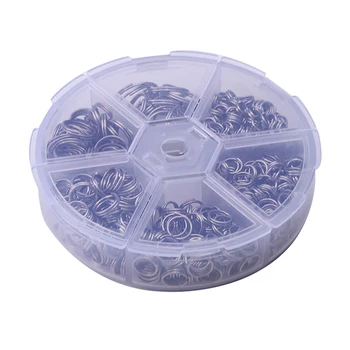 

1 Box Stainless Steel Double Loops Split Jump Rings for DIY Arts Crafts