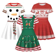 Одежда для маленьких девочек; Детские платья для девочек; Рождественская одежда; платье принцессы с Санта-Клаусом; новогодние вечерние костюмы для костюмированной вечеринки