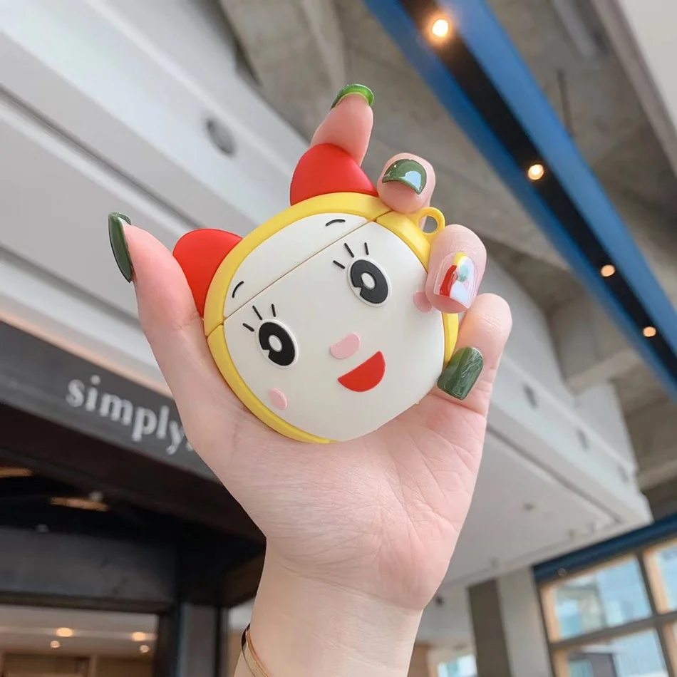 516 3D силиконовый чехол для наушников s для AirPods 2 Чехол милый мультяшный Поросенок Кот для Apple Air Pods чехол для Earpods чехол для наушников кольцевой ремешок - Цвет: 516