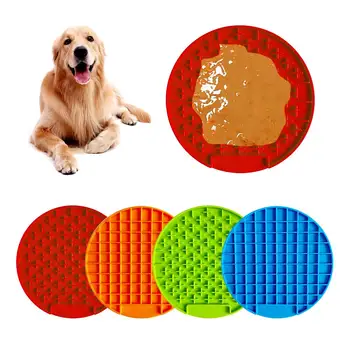 

Pet Dog Feeding Food Dish Bowl Silicone Dog Feeding Lick Mat Dog Slow Feeder Treat Dispensing Mat Pet Supplies