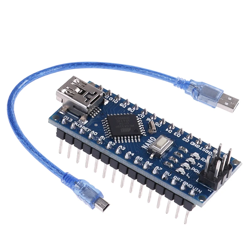 1 комплект Mini USB Nano V3.0 Atmega328p CH340G плата микроконтроллера с кабелем Аксессуары для
