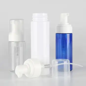 

4Pcs 100ml Portable Mousse Foaming Liquid Empty Container Soap Pump Shampoo Lotion Refillable Bottle Cosmetic Storage Bottle