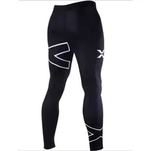 Обтягивающие брюки, мужские брюки, обтягивающие, эластичные, с принтом X, с буквенным принтом, тянущиеся леггинсы для бодибилдинга