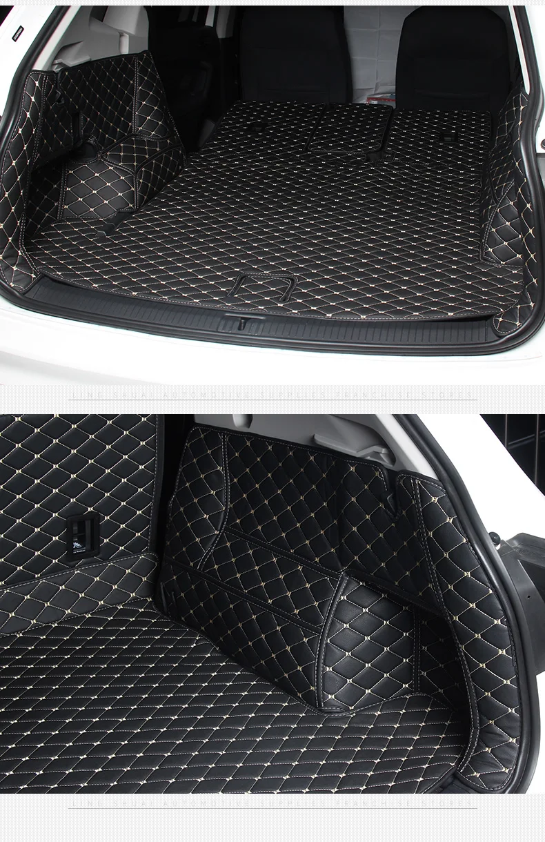 Кожаный коврик для багажника автомобиля для volkswagen tiguan 2nd vw багажника