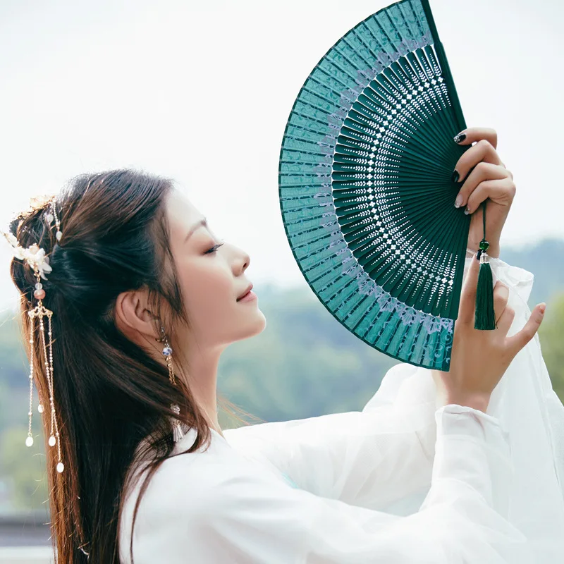 31 Styles Folding Fan Japeneses Ladies Silk Hand Fans Bamboo Crafts Wedding Dance Home Decor Ornament folding fan hand fan silk fans