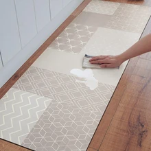 Кухонный коврик из ПВХ водонепроницаемый маслостойкий коврик для входной двери кухонный коврик из искусственной кожи Противоскользящий коврик для ванной и кухни