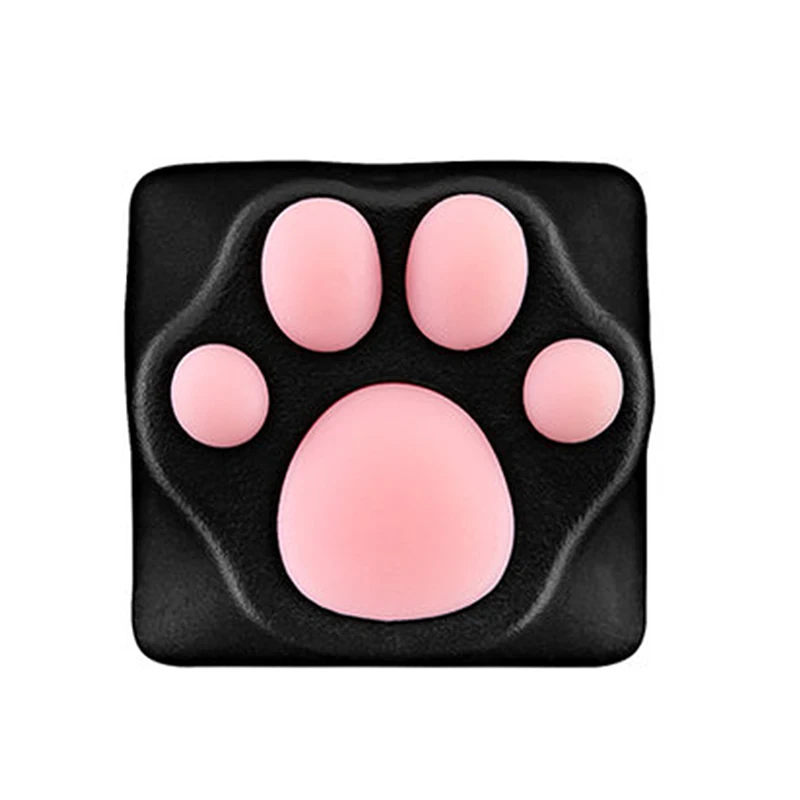 Black Pink Симпатичные Panda/Cat пальмовые металлические клавиши на клавиатуру для механической клавиатуры мягкие ощущения алюминиевого сплава колпачки выключатель MX 1 шт. индивидуальность - Цвет: Black Pink