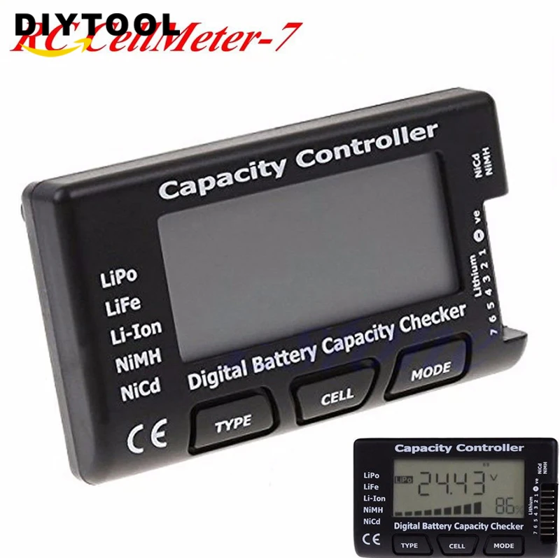 Цифровой аккумулятор ёмкость Checker RC CellMeter 7 для LiPo LiFe Li-Ion NiMH Nicd | Инструменты