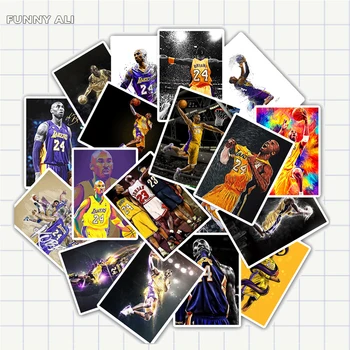 

25pcs/Pack Basketball Stickers Kobe Bryant Sticker Waterproof Kids Toy Stickers for Luggage Laptop Phone Skateboard Decal