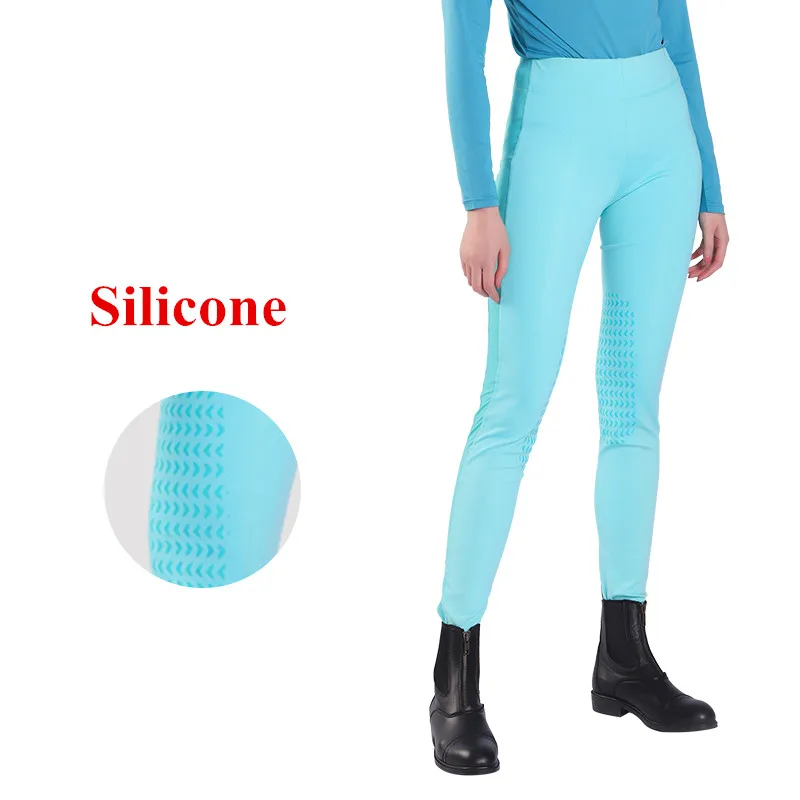 Horse Riding Pants Silicone Women Spring Summer Equestrian Breeches Horseback Trousers Clothes Pantalon Equitation Femme Cheval