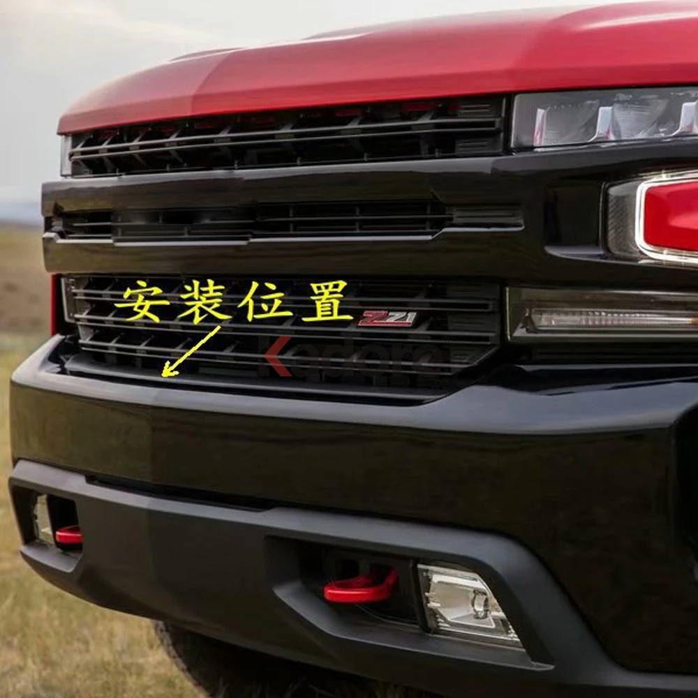Для Chevrolet Silverado 1500 Хромированная передняя решетка гриль крышка отделка автомобиля молдинг аксессуары Стайлинг