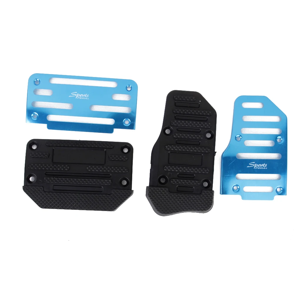 2X Brake Accelerator Sport NonSlip Pedal Pad Vehicle Automatic AT Car Blue