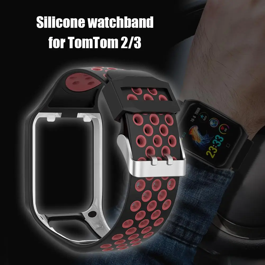 Силиконовый ремешок для часов на запястье чехол кардио TomTom Watch Adventure Serie 2 3 Runner Golfer