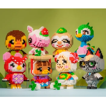 

animal crossing SC 4010-16 Game Ostriches Bird Juliana 3D Model DIY Diamond Blocks Bricks Building Toy for Children christmas