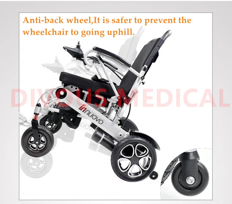 Hospital Care Folding Electric Lithium Battery Wheelchair Adult Power Wheel Chair
