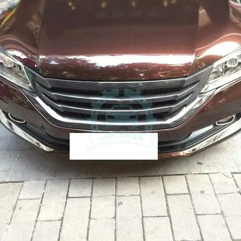 Подходит для Honda Accord 9th Высокое качество авто часть углеродное волокно Передняя решетка гриль