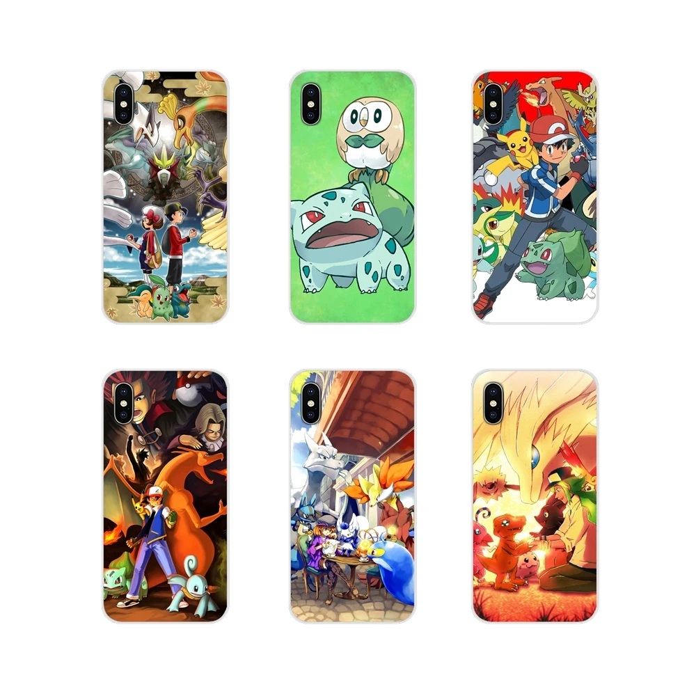 Покемоны Бульбазавр огонь типа стартеры для huawei G7 G8 P7 P8 P9 P10 P20 P30 Lite Mini Pro P Smart плюс крышки из ТПУ