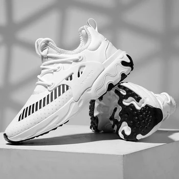 

2020 Mens Casual Shoes Fashion Male Sneakers Air Cushion Breathable Sports Running Shoes PU Mesh Tenis Masculino Adulto Men Shoe