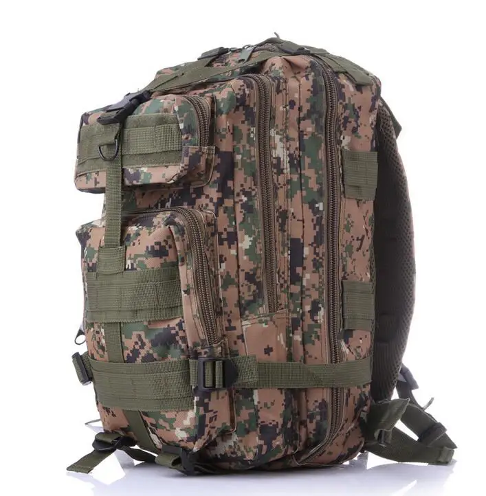 3P тактический рюкзак военный Molle армейская сумка Открытый походный рюкзак дорожная сумка через плечо около 30л - Цвет: Jungle Digital