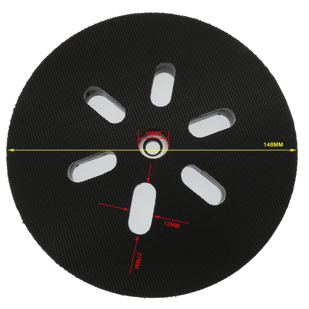 6 ''150 мм шлифовальная подложка крюк петля 6 отверстие интерфейс подушка коврик для BOSCH Sanders шлифовальный диск мощность орбитальный шлифовальный инструмент