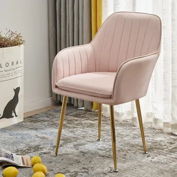 

Modern Nordic Style Design Padded Dining Chair Fashion Coffee Chairs Clear Living Room Chair Leisure Chair Furniture Loft Chairs