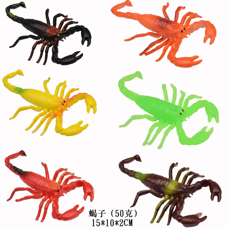 Spoof toy soft rubber simulation mouse centipede big spider scorpion snake Halloween spoof tricky scary insect toy