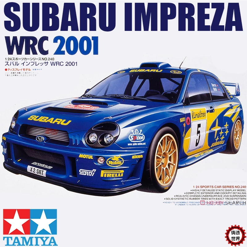 TAMIYA 24240 SUBARU IMPREZA WRC 2001 Kit De Modèle Voiture 1:24 