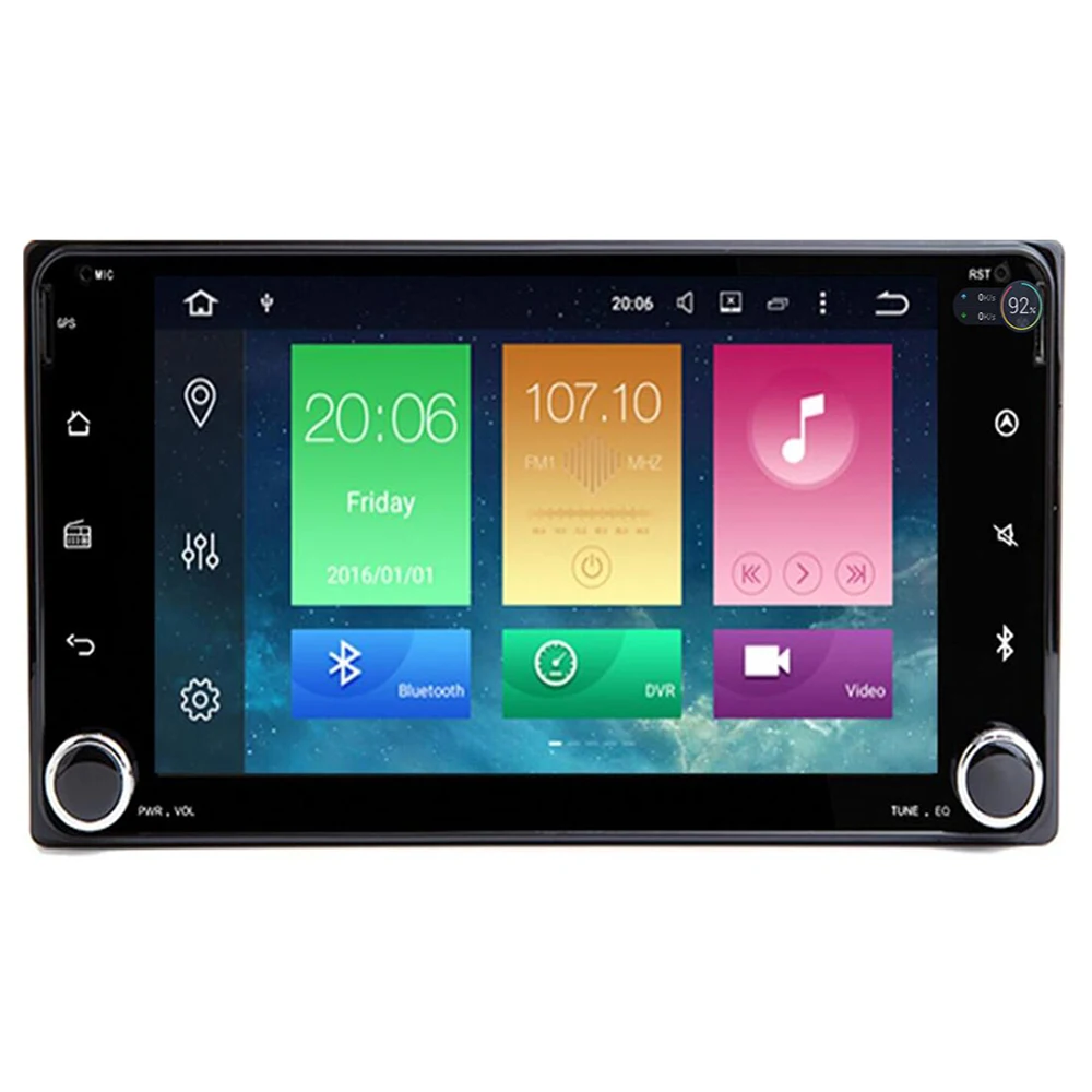 Perfect 2 din Car Radio GPS Android9.0 CAR DVD Player For Toyota RAV4 COROLLA Land cruise 100 200 Camry yaris prado 150Hilux ViosTerios 4