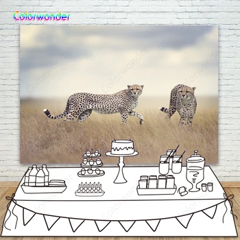 

Vinyl leopard Backdrop for Photography newborn children Birthday Party Photo Background for Children Backdrops Studio