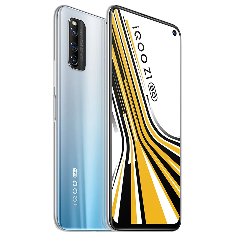 Vivo IQOO Z1 5G MediaTek 1000Plus телефон 4500 мАч большой аккумулятор 44 Вт флэш зарядка 8 Гб 256 ГБ