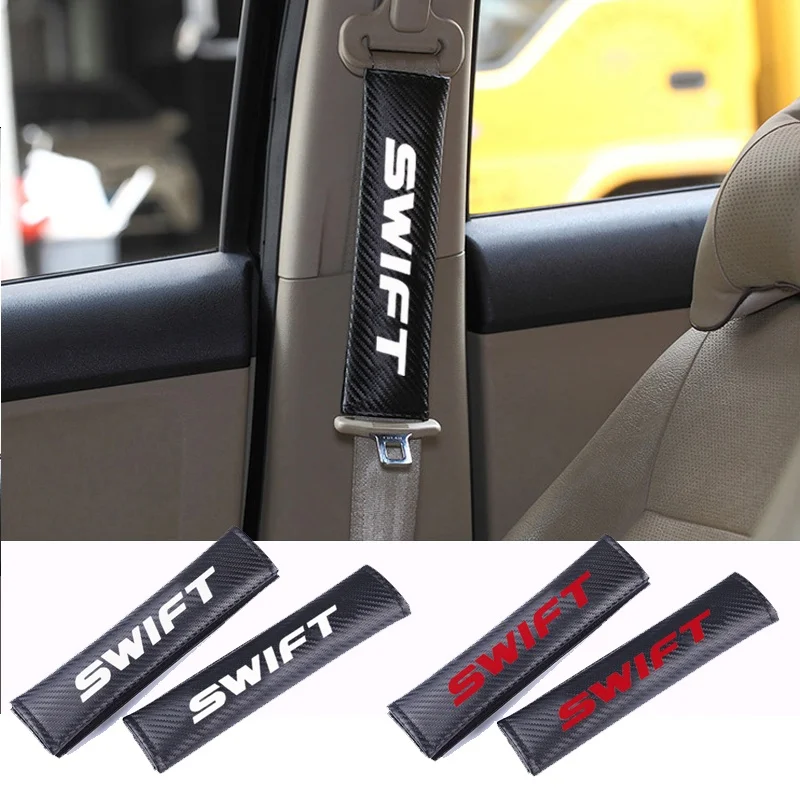 Almohadillas de hombro para cinturón seguridad de coche, accesorios para Suzuki Swift, 2 piezas|Cinturones de seguridad y amortiguación| AliExpress
