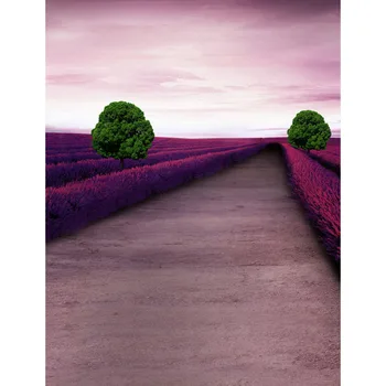 

Vinyl Photography Background Lavender Fields Scenic Computed Printed Fresh Style Wedding Backdrops for Photo Studio S-2402
