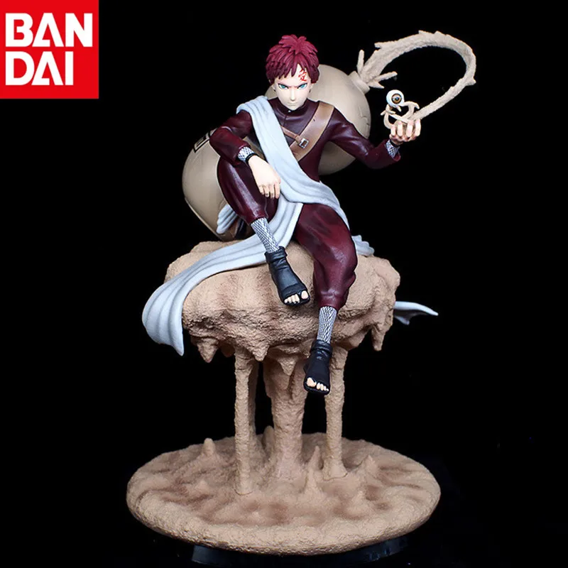 BANDAI рисунок аниме Наруто 22 см Gaara песочные облака сидя защита крана GK экшн-фигурка