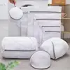 Laundry Bag Eco friendly Grid Design Polyester Clothes Washing Mesh Bag for Home Clothes Net Laundry Bag 1