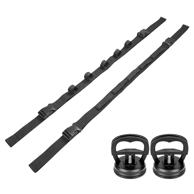 2Pcs Car Fishing Pole Holder Strap Portable Vehicle Rod Storage Rack Bracket Carrier for Truck SUV Wagons Van | Спорт и развлечения