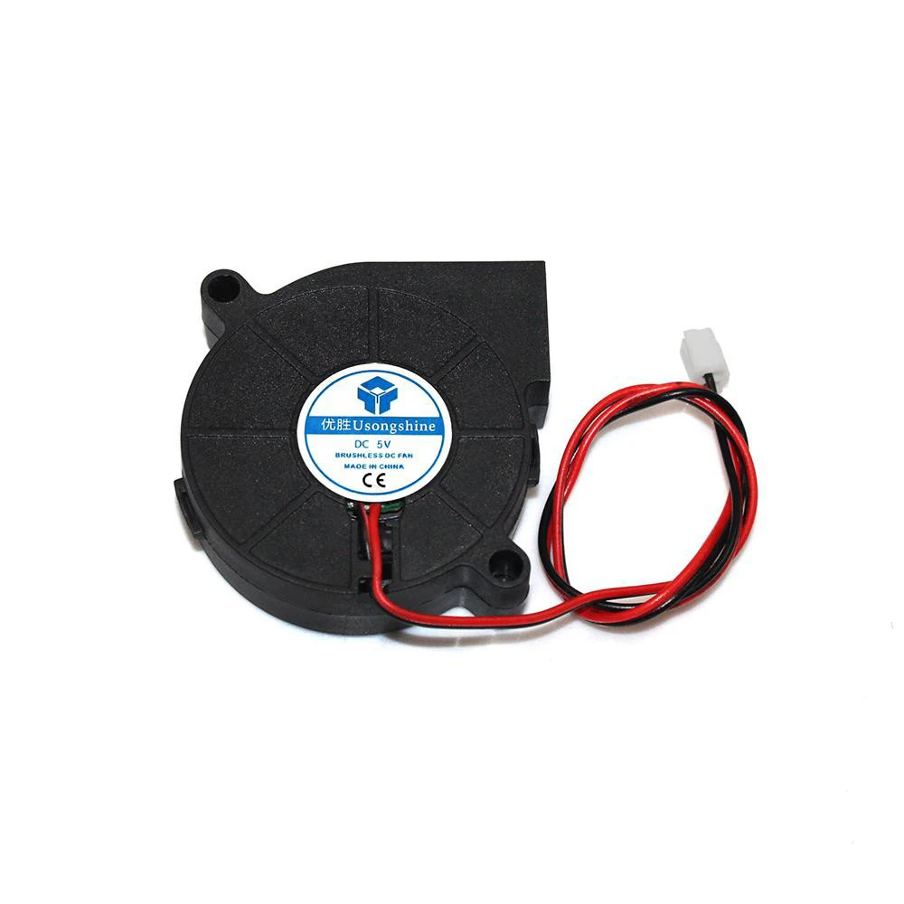 Ventilateur 5015 pour imprimante 3D, 5V, 12V, 24V, roulement d'huile Ultra-silencieux, environ 7500 tr/min, Turbo, petit ventilateur