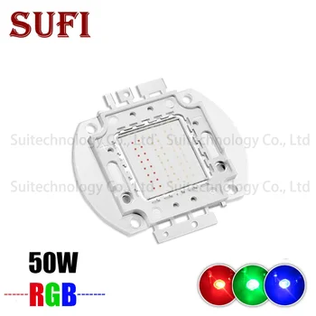 

50W LED RGB cob Integrated chip High Power Lamp bulbs colorful Red Green Blue light beads Epistar For Floodlight Stage lights