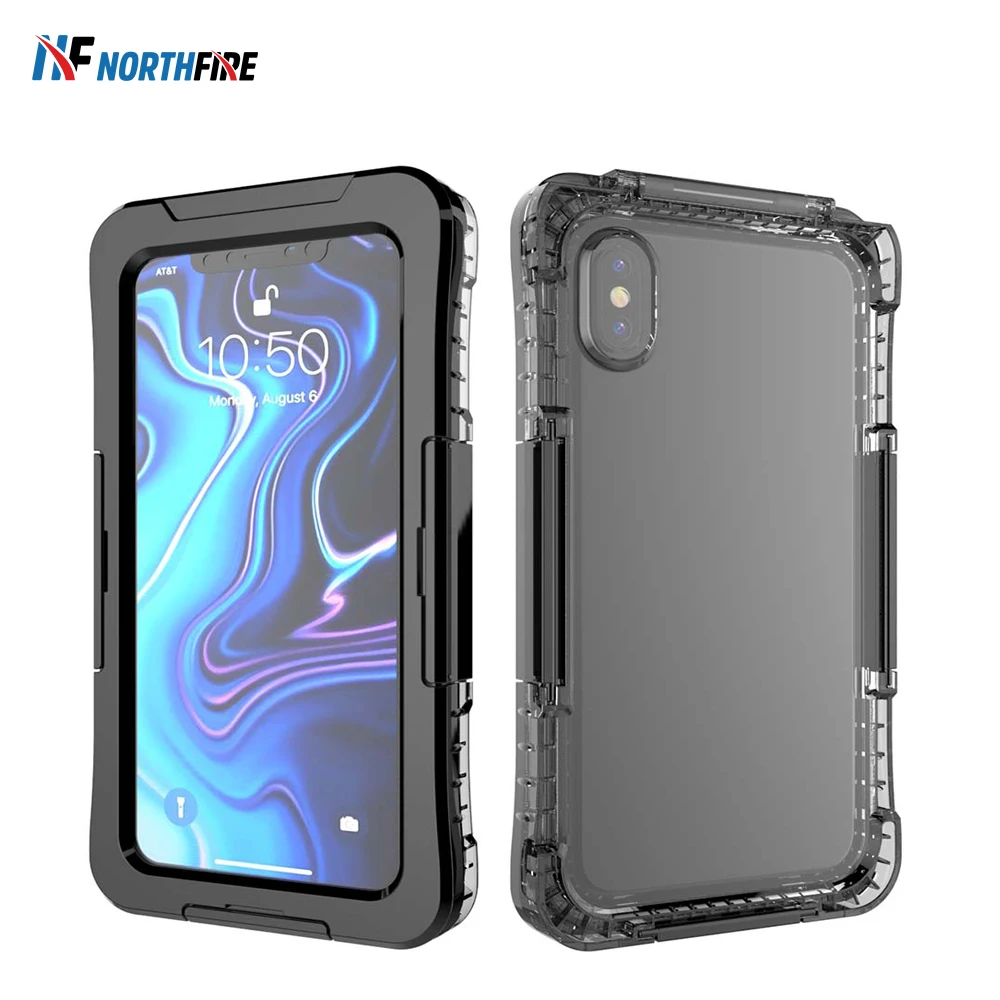 

NORTHFIRE IPX8 Waterproof case For iPhone XR XSMax Clear PVC Sealed Underwater Full Protection Cell Smart Phone Dry Pouch Cover