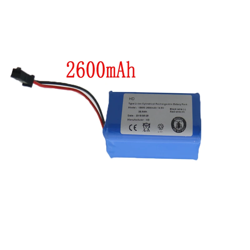 14,8 V 2600mAh Высокое качество Горячая литий-ионная замена Аккумуляторная батарея для PUPPYOO V-M900R 900G Робот очиститель